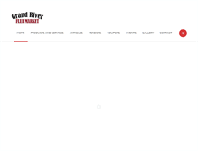 Tablet Screenshot of grandriverfleamarket.com